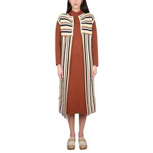 ALYSI Women's Striped Knit Vest Women MULTICOLOUR Vests